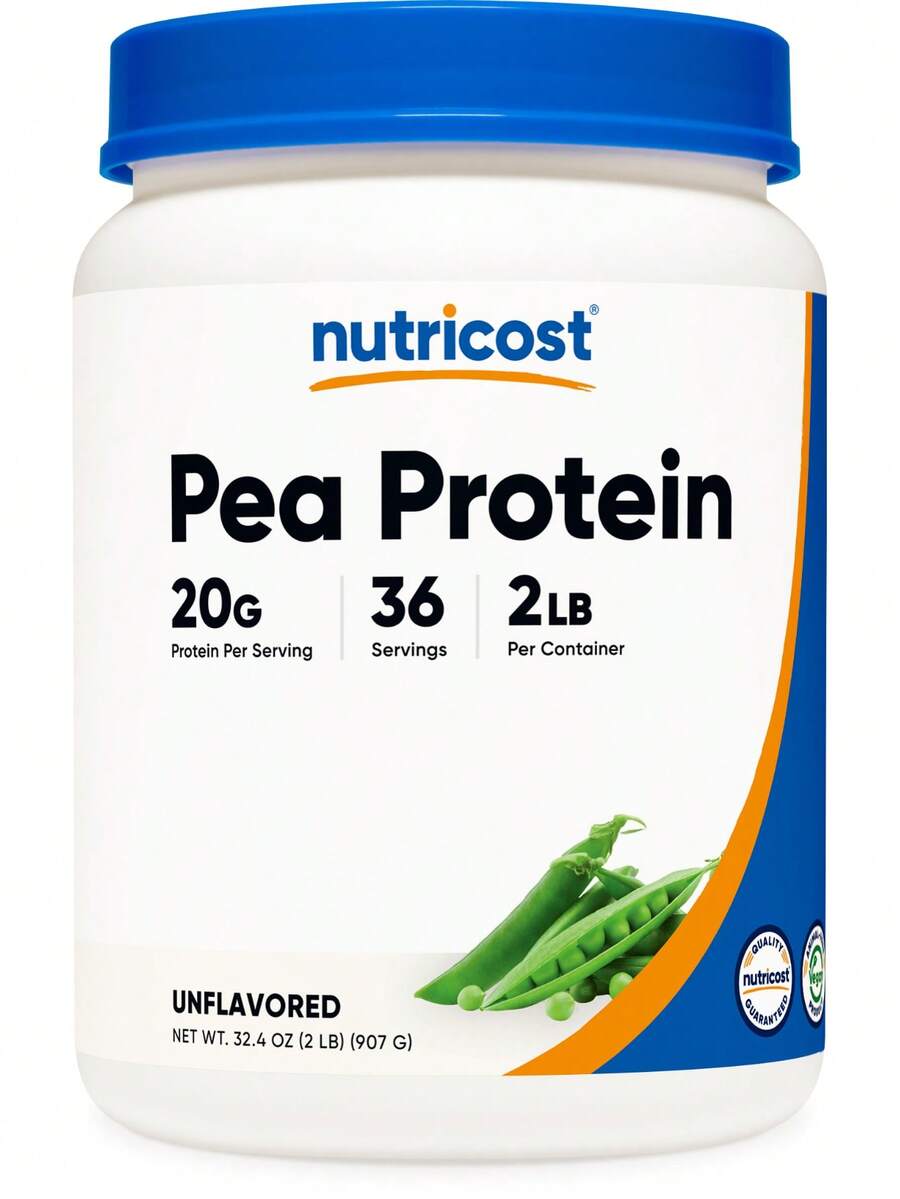 Nutricost Pea Protein Powder (2 LBS) Unflavored - 20g Of Vegan Pea ...