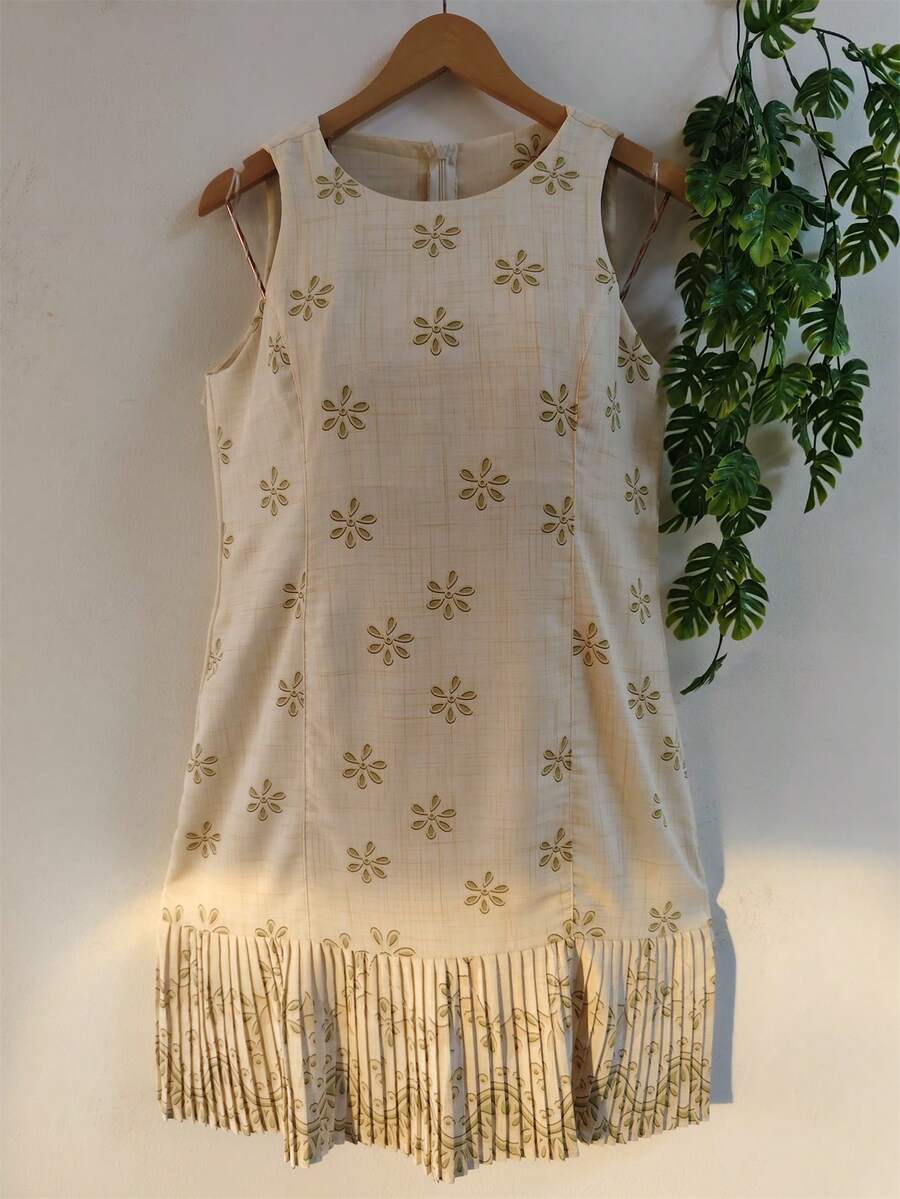 Women's Dress - Verde y blanco - Ver 1