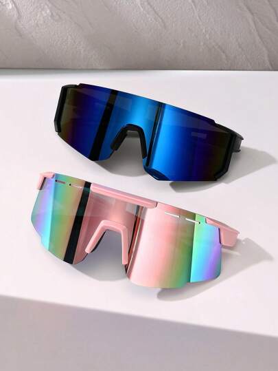 1/2pcs Women Outdoor Cycling Ombre Color Windproof Fashion Sports Eyeglasses Autumn Accessories Goggles Autumn Accessories