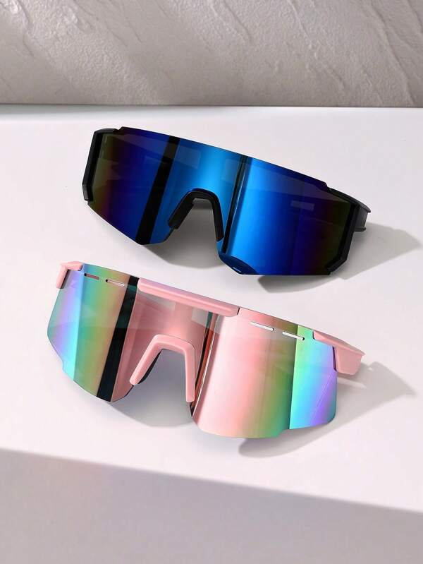 1/2pcs Women Outdoor Cycling Ombre Color Windproof Fashion Sports Eyeglasses Autumn Accessories Goggles Autumn Accessories