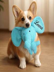 Customized Personalized Dog Doll Gift, Plush Dog Doll, Cat & Pet Toys, Pet Supplies, Dog Doll With Custom Text, Durable Dog Doll, Best Birthday Gift To Keep Them Busy (Elephant Design),Christmas Gift Supplies - Multicolor - View 7