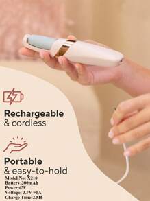 Electric Foot Remover, Rechargeable Dead Skin Remover, Foot Scrubber, Pedicure Knife, Accessories 2 Coarse And Fine Grinding Heads, 1 Charging Cable, 1 Cleaning Brush - Multicolor - View 11