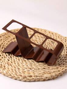 1pc Multi-Compartment Remote Control Organizer Holder - Creative Desktop Storage Rack, Durable Plastic For Home Use