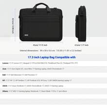15.6-17.3 Inch Laptop Briefcase, Multifunctional Laptop Bag With Three-Way Design, Portable, Crossbody, Shoulder, Lightweight And Wear-Resistant Polyester Business Computer Bag, Large Capacity Storage For Business Trips, Commuting Office Briefcases, Suitable For Men And Women