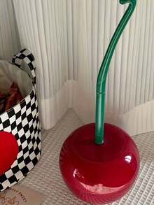 1 Set kreative Kirsche Toilettenbürste, einzigartige Toilettenbürste und Halterung