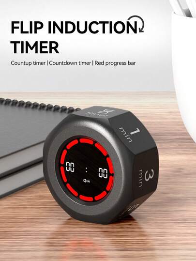 1 Stück sichtbare Zeitschaltuhr, Lern-Selbstdisziplin Stempelkarten-Timer, Küchen-Backzeit-Countdown-Timer