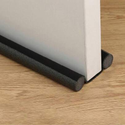 1 Rollo, Tope de puerta contra corrientes de aire, Tope de puerta contra corrientes de aire, Burlete, Cinta selladora bloqueadora, Protector de junta de aislamiento de garaje, Tope de barredor a prueba de viento y polvo a prueba de sonido