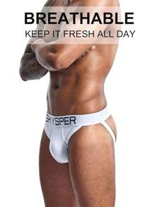 SKYSPER Jockstrap Athletic Supporters For Men Jock Strap Male Underwear Men's Thong Jockstrap Underwear - Sg04-white - 查看 11