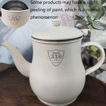 1PC 不锈钢油壶滤油壶，11oZ/13oZ/18oZ/32oZ 油脂容器防漏油，细网过滤器可加热油瓶、储油罐、茶壶，可装油、酱油、豆浆和饮料，适用于家庭厨房、户外野餐饮料壶、餐厅、酒店厨房等