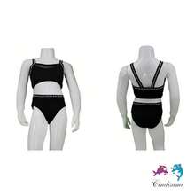 Conjunto de bikini de dos piezas de color sólido con diseño de tirantes, ideal para niñas de 10 a 16 años y perfecto para la playa en verano. Fabricado con tela suave, su estilo es casual y cotidiano, logrando que las niñas luzcan adorables y se sientan completamente cómodas. Este conjunto de bikini de dos piezas es una excelente elección para disfrutar de los días en la playa con estilo y comodidad. - Rosa - Ver 3