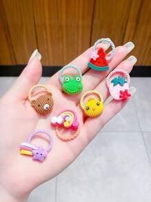 Zufällige Blume, Schleife, Tier Haargummis, süß und ungefährlich für das Haar, geeignet für Katze, Hund und kleine Tiere Dekoration