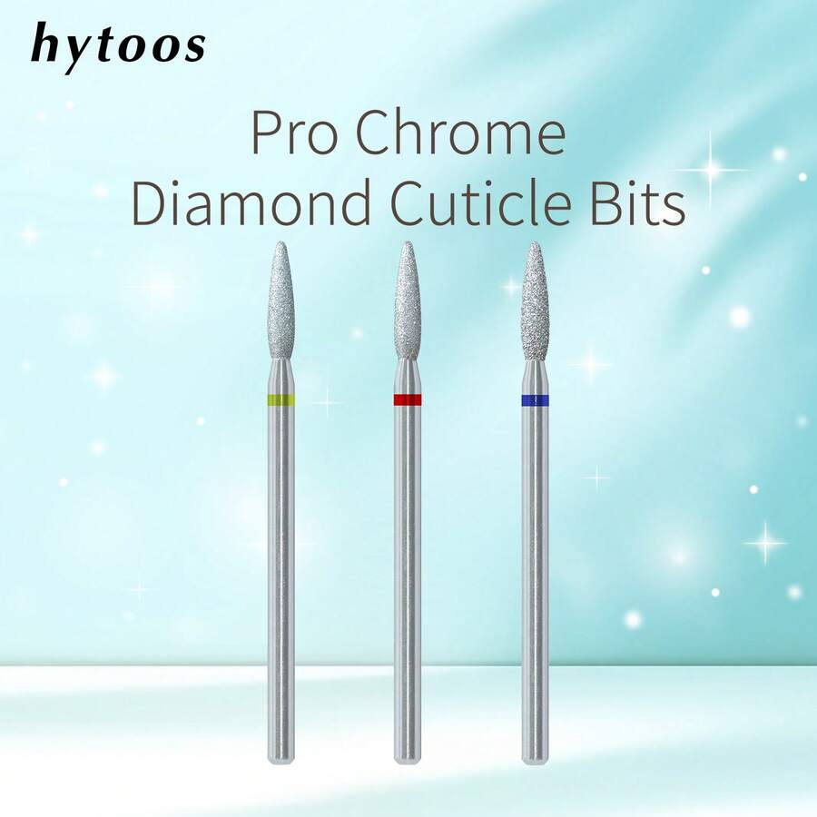 hytoos 镀金刚石美甲钻头 - 专业去茧钻头，适用于美甲打磨、死皮清洁和指甲预处理工具