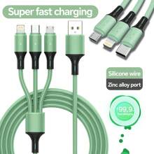 3-In-1 Usb-C Charging Cable (Apple MFi Certification), USB-C Android Compatible With Iphone 14/13/12/11/S24/S23/S22/S21, Universal Efficient Charging Adapter-Data Transmission Is Not Supported