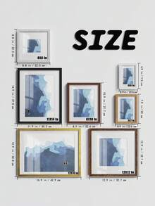 精美相框，尺寸可选：4x6、5x7、8x8、8x10、12x12、11x14、12x16 英寸，颜色可选：黑色/白色/木色/棕色/金色，方形和长方形人像相框，适合壁挂或桌面摆放。 - 彩色 - 查看 3