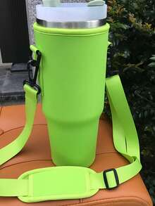 1Pc 40oz Tumbler Case, Compatible With Stanley,Cup Cover/Storage/Organization, Diving Material Cup Cover, Car Handle Cup Protective Cover, Diagonal Strap Adjustable Strap, Suitable For Outdoor Travel, Fitness, Daily Use. Outdoor Travel, Fitness, Daily Use,Mother's Day, Birthday Gift - Multicolor - View 18