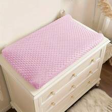 1 件婴儿尿布垫套，柔软舒适的尿布台垫套，毛绒尿布垫套 - 彩色 - 查看 6