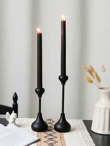 1 buc Suport de lumânare din lemn negru în formă de lacrimă, Suport minimalist pentru lumânări Wabi-Sabi și aromaterapie, Suport înalt romantic francez pentru lumânări, Potrivit pentru decorul casei, Suport de lumânări pentru sufragerie și sufragerie, Decor pentru evenimente și petreceri de nuntă, Cadou