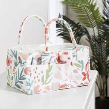Organizador de almacenamiento de fieltro - Floral pictórico - Ver 7