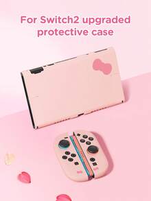 1pc Cute Bow Design Switch Protective Case, Compatible With Switch 2 (2025), Suitable For Switch OLED/Switch NS/Lite, With Storage Bag, Card Slot Base, Game Card Box, Switch Console Protective Cover, Gift For Switch Players - Multicolor - View 17