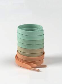 1 par de cordones de zapatos de moda con degradado de color, disponibles en múltiples colores, cordones elegantes para tenis, zapatos casuales, accesorios para zapatos