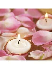 10pcs Colorful Floating Candles, Wedding Reception Hotel Restaurant Birthday Party Decor, Christmas Valentine's Day Romantic Candlelight Dinner Floating Candles