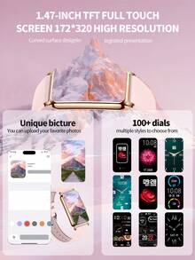 LIGE 智能手表/睡眠监测器、健身追踪器、运动模式、步数卡路里计数器、活动、健康追踪器 IP67 防水、来电和信息通知 - 1 Set - 查看 6