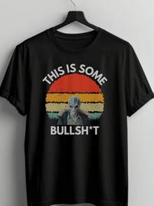 Vintage Design This Is Bu_llshit Shirt, Resident Alien Shirt, Alien UFO Alan Tudyk Shirt, American Science Fiction Lovers Tee Resident Alien - 黑色 - 查看 1