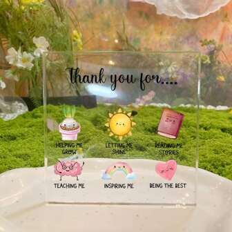 Centerpieces Cute Office Decor - Thank You Gift For Women - Desk Decor With Adorable Graphics - Ideal For Office Desk Decor, Room Decor, And Home Decor - Also Great As Teacher Gifts, Birthday Gifts For Women, And Mother's Day Gifts - Suitable For Everyday Office Use, Home Study Spaces, And Can Be A Thoughtful Present For Various Occasions Like Birthdays, Teacher - Appreciation Days, And Mother's Day.