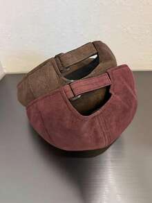 男女通用经典报童帽，简约轻便平顶帽，休闲英伦风艺术家帽，圆帽