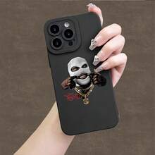 Funda para teléfono Eye Soft Phone, impresión de patrón de salto, teléfono mate, 360 grados completo, teléfonos inteligentes adecuados como 11, 12, 13, 14, 15 Pro 16 XR X/ XS, 8 Plus SE - Negro - Ver 3