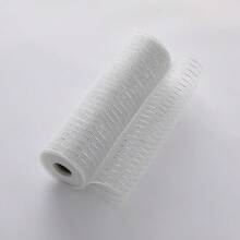 لفة شريط شبكي لتزيين شجرة الميلاد، شبكة بيضاء للديكور، شبكة توليل ذهبية، شبكة ديكورية للأعياد، لفة شريط شبكي أساسي بخطوط بيضاء 10 ياردات شريط شبكي أبيض لشجرة الميلاد، لصنع الفيونكات، تغليف الهدايا، ديكور الحفلات والزفاف، مناسب للشجرة والإكليل والإكساء الشبكي لديكورات الميلاد والشتاء في المنزل وهدايا الميلاد وديكورات الميلاد