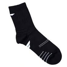 LI-NING 羽球系列男款中筒襪 AWSV161 - 黑色 - 查看 4