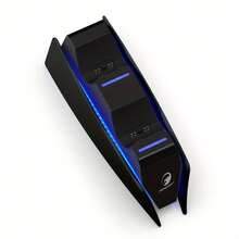 HONCAM Charger For PS Handle Controller, Charging Station Dock For PS DualSense Slim PRO Controller With LED Indicator5