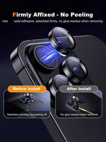 3pcs Camera Lens Protector Film For IPhone 17, 16e, 16 Pro Max/16 Pro/16/16 Plus/15 Pro Max/15 Pro/15/15 Plus/14 Pro Max/14/14 Pro/14 Plus/13 Pro Max/13/12/11