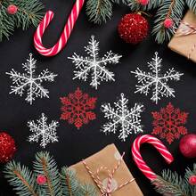 15/30pcs Red White Christmas Snowflake Decoration,For Christmas Party DIY Home Hanging Decoration Snowflake - Multicolor - View 4