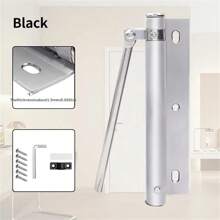 150-Degree Stainless Steel Automatic Door Closer - Adjustable, Quiet Closing Mechanism, Hidden Spring Design, Ideal For Residential Use, Includes Screws And Mounting Hardware, Quiet Door Operation | Modern Door Closer | Durable Door Closer (Random Color Accessories) - Multicolor - View 10