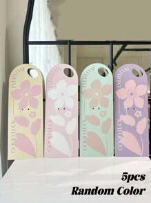 5件套优质鲜花礼袋 情人节单花盒 手提花卡插花盒 鲜花礼盒花束包装袋 手提花盒 母亲节手提花卡 适合DIY插花 礼品包装 耐用手柄剪裁 适合节日送礼 情人节 母亲节 礼物 不含花带