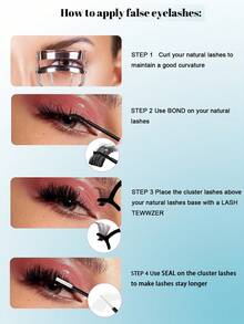 320 件 D 卷曲单根簇状睫毛 DIY 睫毛延长纤细超薄带宽茎柔软蓬松睫毛延长 11-20 毫米假睫毛单根自然睫毛 - 黑色 - 查看 9