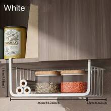 Multi-Layer Hanging Storage Basket, Suitable For Dorm, Wardrobe, Desk, Kitchen Spice Rack, No Installation Required, Space-Saving, Easy Assembly, Versatile Storage Basket