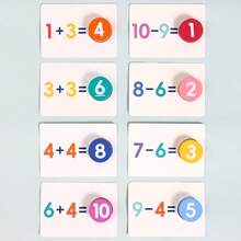 Children's Addition, Subtraction, Numerical Operations, Cognitive Matching Learning, Early Childhood Enlightenment, Wooden Early Education Thinking, Puzzle Toys, Calculation Enlightenment, Early Education Puzzle, Wooden Toys - Multicolor - View 7