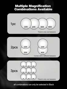 Espelho de aumento Cosmeria 50X com ventosas e pinça (1 unidade), espelho cosmético 40X com ampliação potente para maquiagem precisa e remoção de pelos da sobrancelha. Ideal para maquiagem, decoração de quarto, penteadeira, viagens, acessórios de maquiagem, espelho de mão, mini espelho, espelho compacto, espelho pequeno, presente de Natal, ferramentas de maquiagem, itens baratos, presentes para mulheres. - Multicolorido - Ver 9