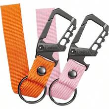 Keyrings & Keychains - 2 Pcs (Pink+Orange) - View 12