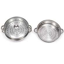 Three-Layer Stainless Steel Steamer With Glass Lid. Suitable For Gas Stoves, Etc. - Bạc - Xem 6