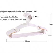 30/20/10pcs Kids Clothes Plastic Hangers, Durable Non-Slip Children Clothing Drying Racks