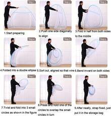 Bedroom Mosquito Net CdyBox Folding Mosquito Net Tent Canopy Curtains Beds Home Bedroom Decor (Gray, 1.2X2.0m) - 藍色 - 查看 10