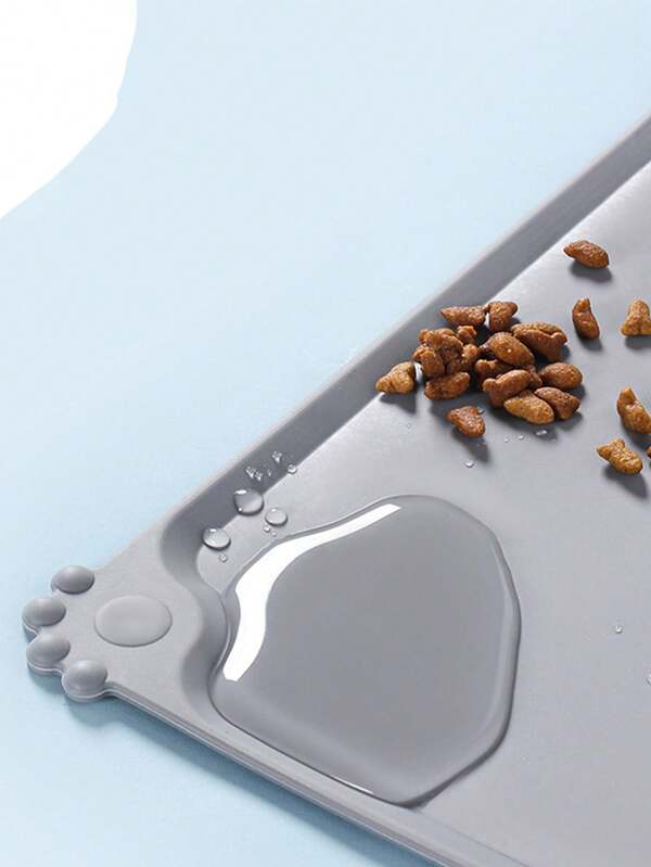 Waterproof Silicone Pet Food Mat - Keep Your Cat Or Dog's Food And Water In Place, Non Slip Pet Food Mat, Dog And Cat Feeding Mat! Pet Meal Mat, Convenient And Practical, Sturdy And Durable, Pet Supplies.