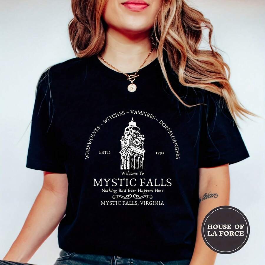 Chemise Vampire Diaries, Stefan Saatore, Deau Pour Amateur De Télévision, équipe Stefan, Deau Va58 - 黑色4 - 查看 1