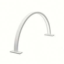 Luminária de LED estilo meia-lua moderna, acabamento em metal fosco, com alimentação USB, para manicure, extensão de cílios, tatuagem e cuidados com a pele, com controle por botão e cúpula de plástico - inclui vários componentes, cor sólida, sem necessidade de bateria