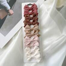 10-20件婴儿蝴蝶结发夹女童安全发夹儿童甜美发夹儿童发饰 - 彩色 - 查看 15