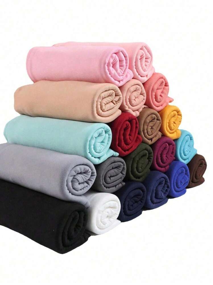 1pc Plus Size Knitted Shawl Scarf, Soft Casual Solid Color Women's Scarf, Suitable For Pairing With Dresses - White - View 8